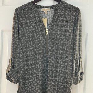 Michael Kors Olive Green Blouse *NEW WITH TAG* (MSRP $98)